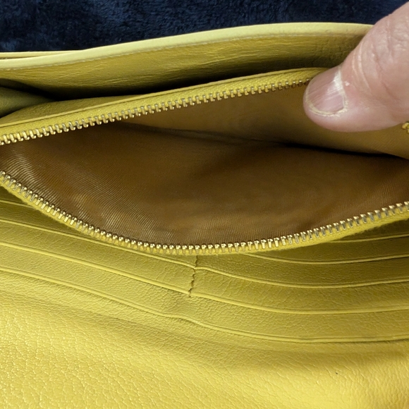 Miu Miu Madres Bicolor long wallet- YELLOW AND Gold, vintage & includes COA - Picture 8 of 14